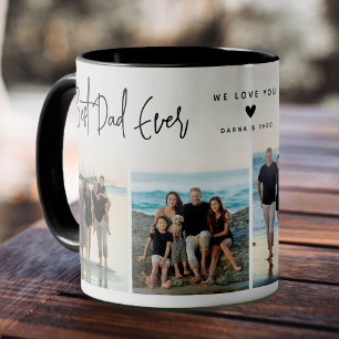 Mug Meilleur Papa de Tous les Temps Script 4x Photo
