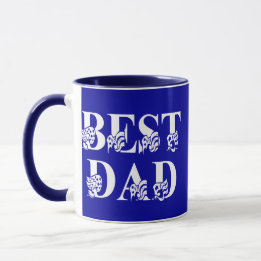 Mug Meilleur papa, Drapeau White Text