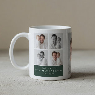 Mug Meilleur Papa du Monde Collage de Photos Personnal