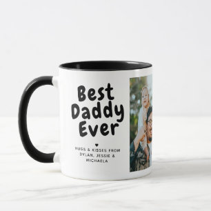 Mug Meilleur Papa Ever 2-Photo Collage et message pers