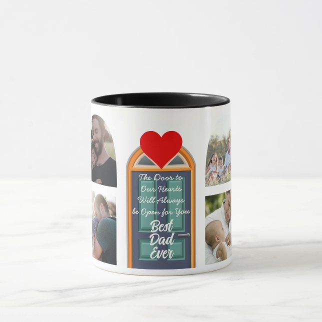Mug Meilleur papa Ever Photo Porte personnalisée et Éd (Centre)