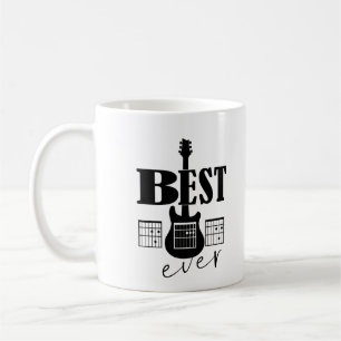 Mug meilleur papa guitare jamais accords Best Rockstar