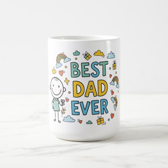 Mug Meilleur papa jamais (Centre)