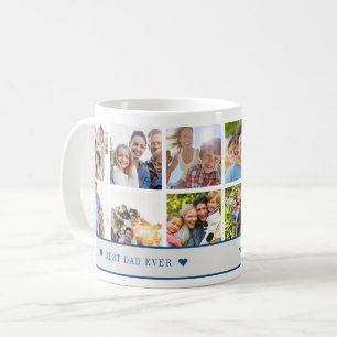 Mug Meilleur papa jamais 12 collage de photos créez le