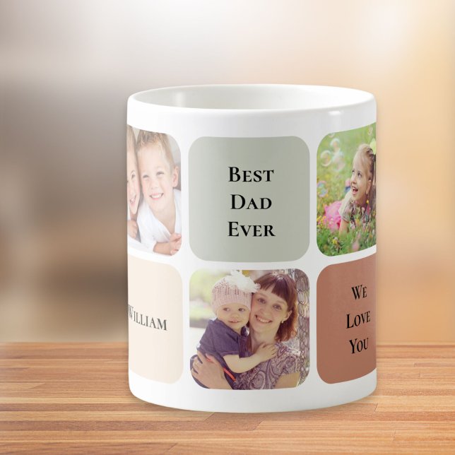 Mug Meilleur papa Jamais 5 photos (Créateur téléchargé)