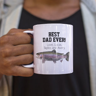 Mug Meilleur papa Jamais Cool Pêche truite Fête des pè