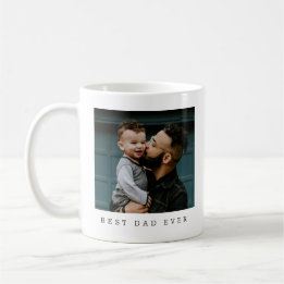 Mug Meilleur papa Jamais photo complète personnalisée