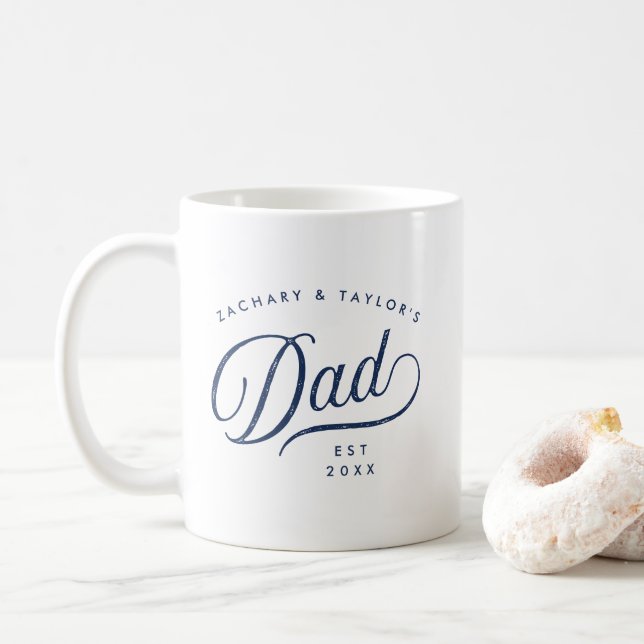 Mug Meilleur papa jamais photo et texte complet Person (Avec donut)