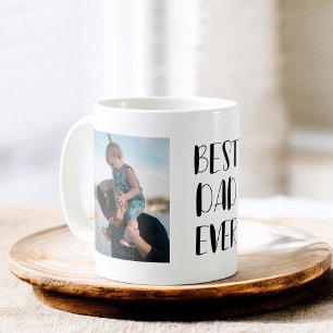 Mug Meilleur papa jamais photo moderne mignonne