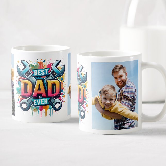 Mug Meilleur papa jamais photos personnalisées Handyma (Créateur téléchargé)