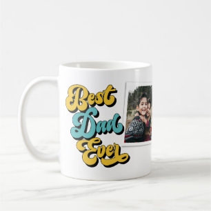 Mug Meilleur papa jamais rétro   2 Photo   FÊTE DES PÈ