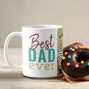 Mug Meilleur papa jamais une typographie moderne avec