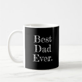 Mug Meilleur Papa Jour Tiré À La Main Typographie Noir
