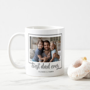 Mug Meilleur Papa Moderne Photo Script