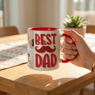 Mug Meilleur Papa Photo Personnalisée Cadeau de Fête d
