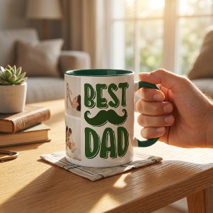 Mug Meilleur Papa Photo Personnalisée Cadeau de Fête d