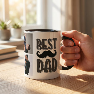 Mug Meilleur Papa Photo Personnalisée Cadeau de Fête d