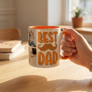 Mug Meilleur Papa Photo Personnalisée Cadeau de Fête d