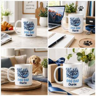 Mug Meilleur Papa pour Chien au Monde Artwork Personna