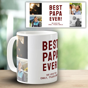 Mug Meilleur Papa Pour Toujours 4 Collage Photo