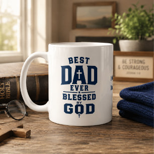 Mug Meilleur papa que Dieu ait jamais béni Personnalis