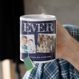Mug Meilleur papa toujours 5 photo collage nous vous a