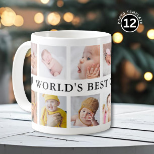 Mug Meilleur Papi du Monde 12 Photo Noir Et Blanc
