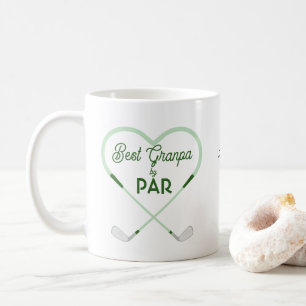 Mug Meilleur Papy par amour de golf en forme de Par