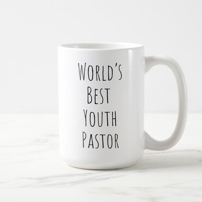 Mug Meilleur Pasteur de Jeunesse au monde (Droite)