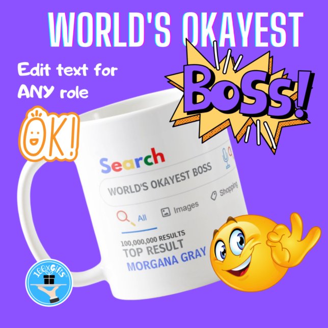 Mug MEILLEUR PATRON DU MONDE Drôle Premier Résultat de (Créateur téléchargé)