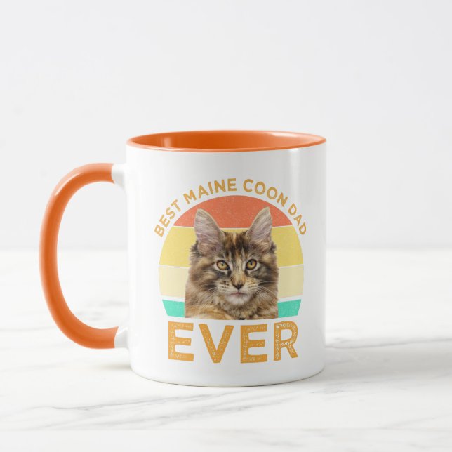 Mug Meilleur Père Coon Maine Jamais (Gauche)