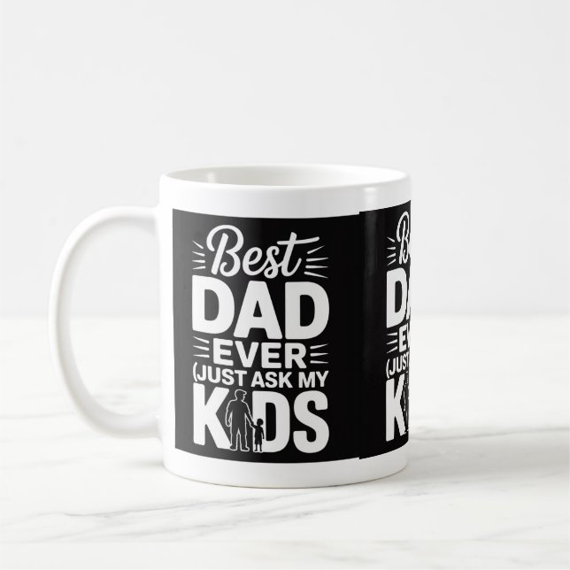 Mug Meilleur Père Jamais (Demandez à Mes Enfants) - Dr (Gauche)