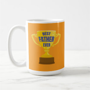 Mug Meilleur Père Jamais Retro Trophy Cup pour Papa Co