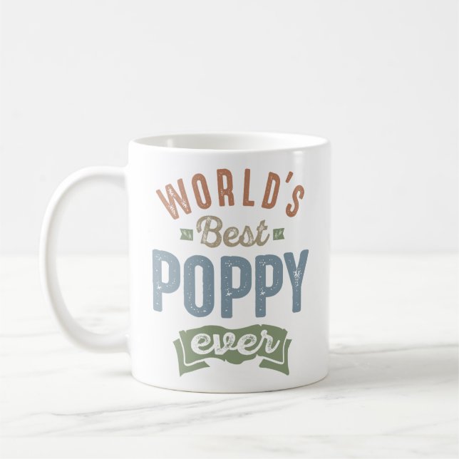 Mug Meilleur Poppy du monde (Gauche)
