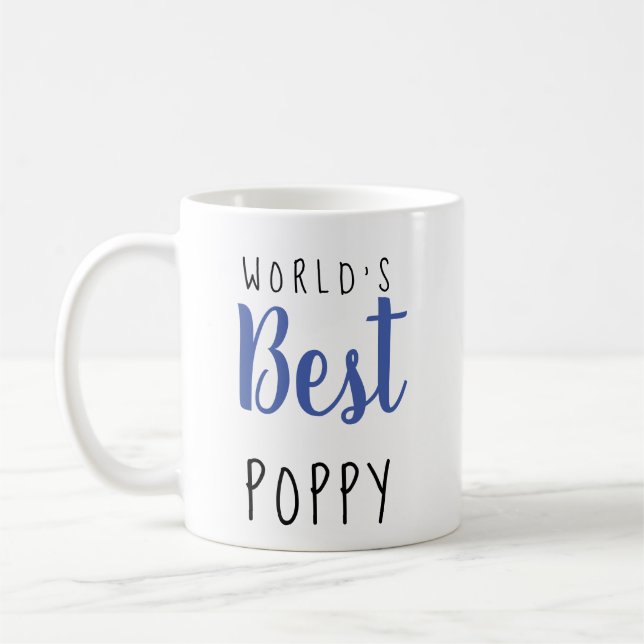 Mug Meilleur Poppy du monde - Personnalisable (Gauche)
