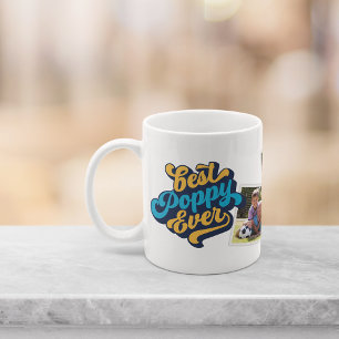 Mug Meilleur Poppy jamais   Grand-père Photo