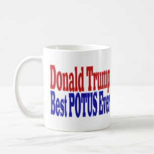 Mug Meilleur POTUS jamais Donald Trump rouge bleu
