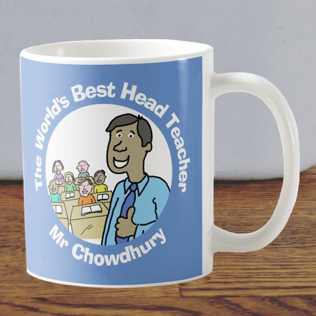 Mug Meilleur professeur de chef masculin au monde (Créateur téléchargé)