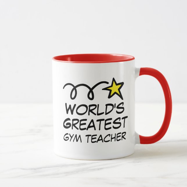 Mug Meilleur professeur de gym au monde - Cadeau de ca (Droite)