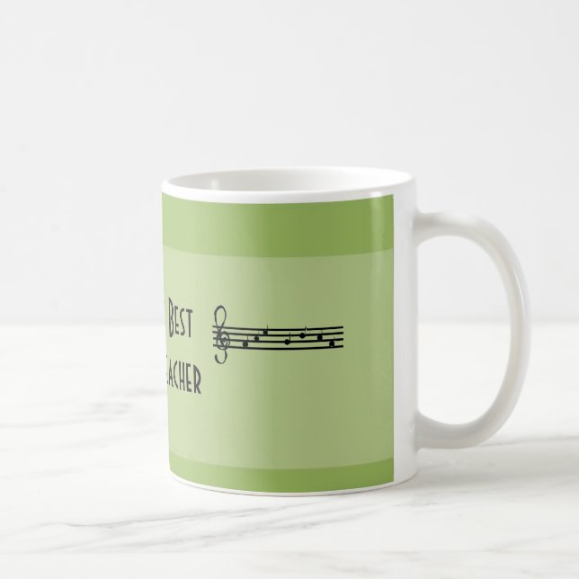 Mug Meilleur professeur de musique du monde (Droite)