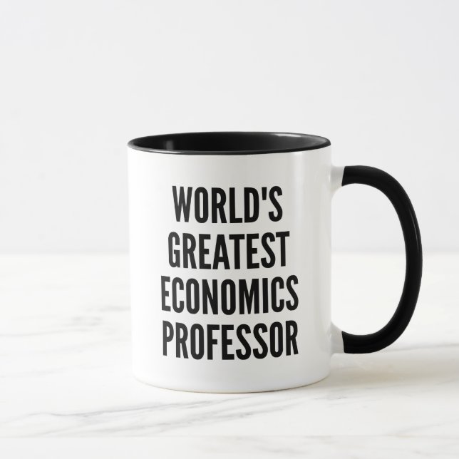 Mug Meilleur professeur d'économie au monde (Droite)