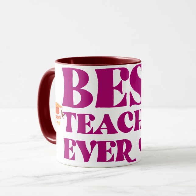 Mug Meilleur Professeur Ever  (Devant gauche)