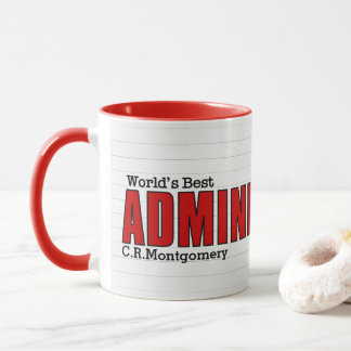 Mug Meilleur professionnel administratif lié au monde