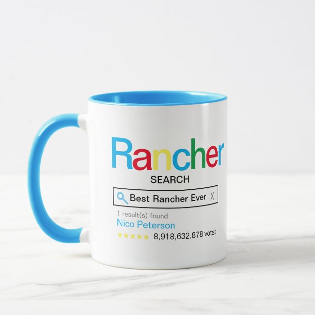 Mug Meilleur Rancher Toujours Recherche de moteur Résu (Gauche)