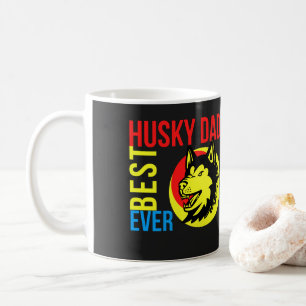 Mug Meilleur Sibérie Husky Papa Jamais, Chien Papa Cad
