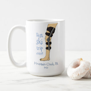 Mug Meilleur Ski Trip Ever Drôle bracelet genou