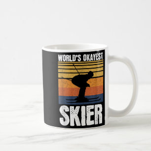 Mug Meilleur skieur du monde Rétro Vintage Amateur de 