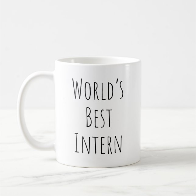 Mug Meilleur stagiaire au monde (Gauche)
