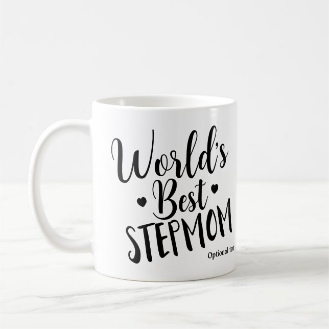 Mug MEILLEUR STEPMOM D'ANNIVERSAIRE Personnalisé (Gauche)