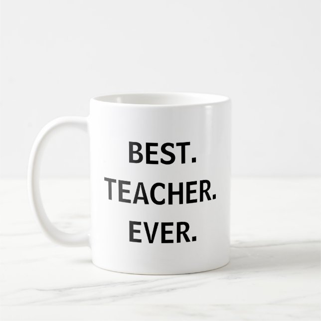 Mug Meilleur Sticker Enseignant - Appréciation amusant (Gauche)
